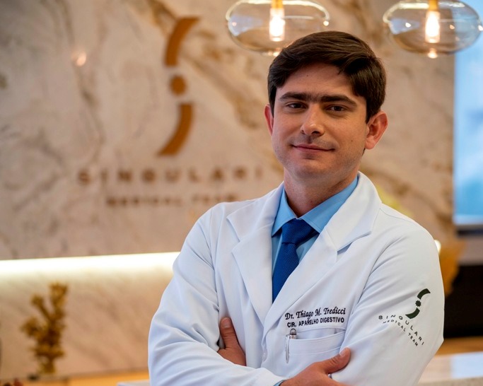 Dr. Thiago Tredicci na recepção da Singulari Medical Team